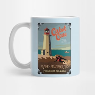 Cabot Cove Lighthouse and crime scene Mug